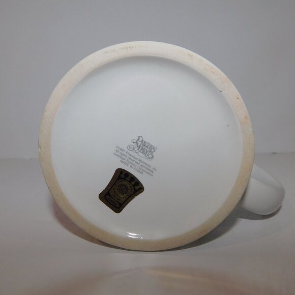 VTG 1997 Enesco Precious Moments Our First Christmas Together Mug Favorite Star - Picture 8 of 9
